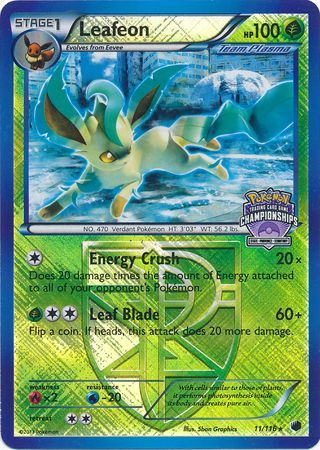 Leafeon (11/116) (States Championship Promo) [Black & White: Plasma Freeze] Pokémon