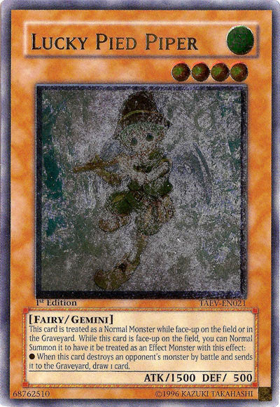 Lucky Pied Piper [TAEV-EN021] Ultimate Rare Yu-Gi-Oh!