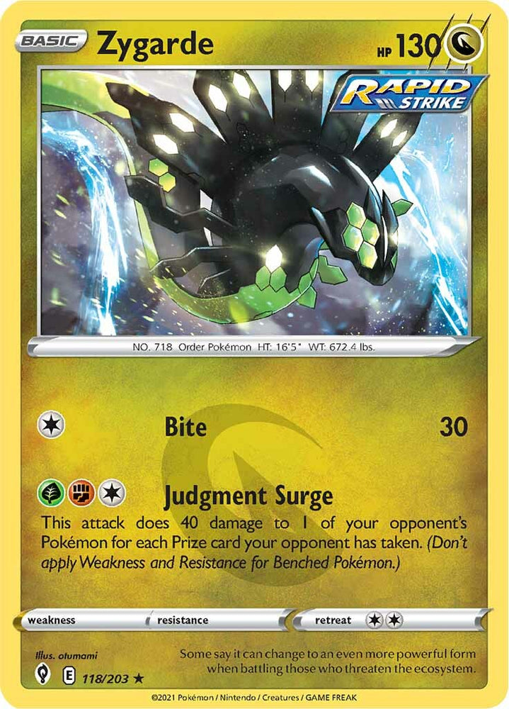 Zygarde (118/203) [Sword & Shield: Evolving Skies] Pokémon