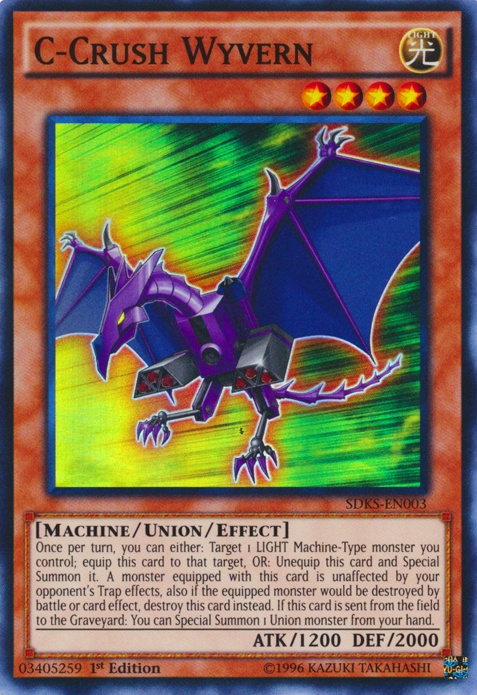 C-Crush Wyvern [SDKS-EN003] Super Rare Yu-Gi-Oh!