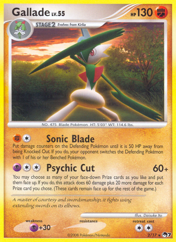 Gallade (2/17) [POP Series 7] Pokémon