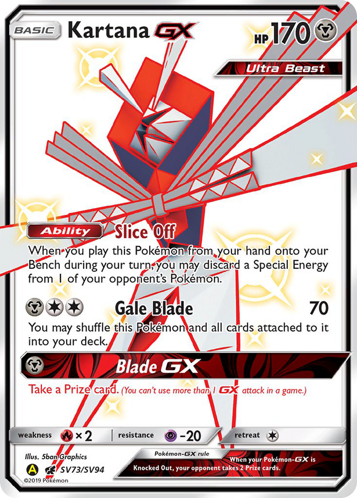 Kartana GX (SV73/SV94) [Sun & Moon: Hidden Fates - Shiny Vault] Pokémon