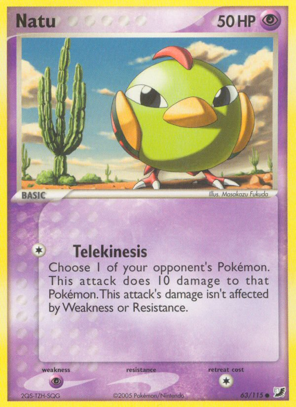 Natu (63/115) [EX: Unseen Forces] Pokémon