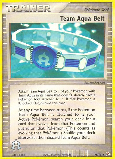 Team Aqua Belt (76/95) [EX: Team Magma vs Team Aqua] Pokémon
