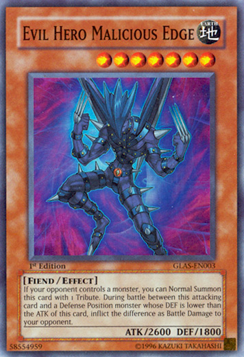 Evil Hero Malicious Edge [GLAS-EN003] Super Rare Yu-Gi-Oh!