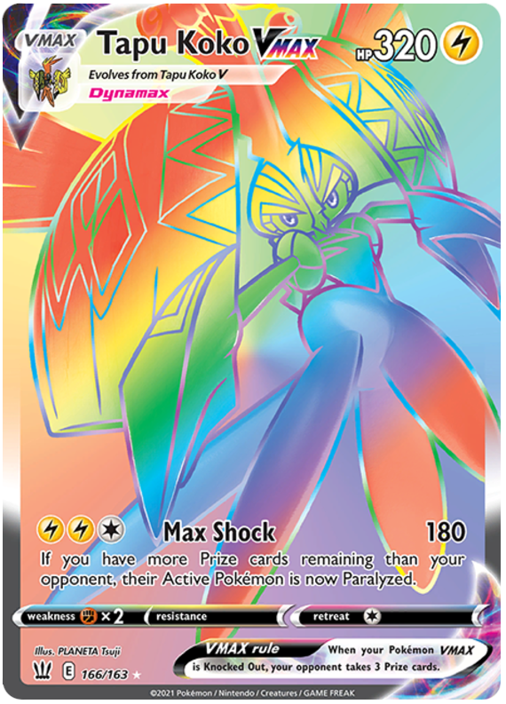 Tapu Koko VMAX (166/163) [Sword & Shield: Battle Styles] Pokémon