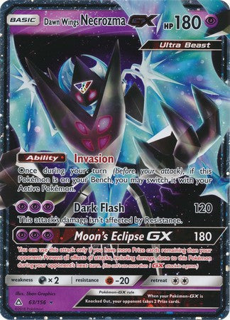 Dawn Wings Necrozma GX (63/156) (Jumbo Card) [Sun & Moon: Ultra Prism] Pokémon