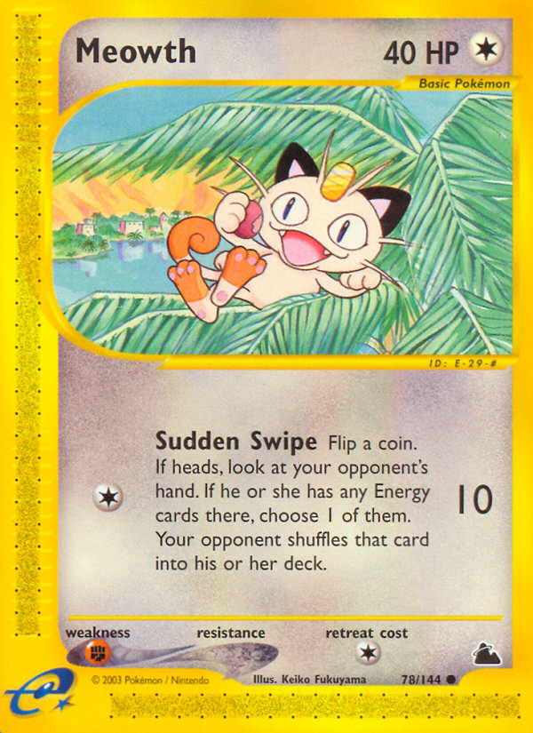 Meowth (78/144) [Skyridge] Pokémon