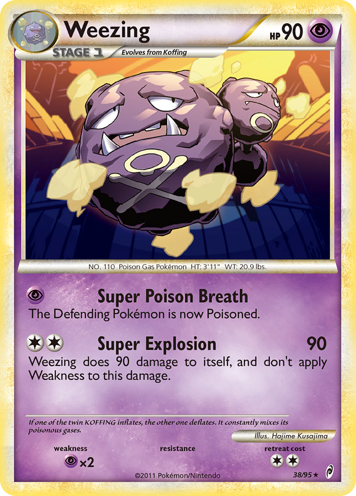 Weezing (38/95) [HeartGold & SoulSilver: Call of Legends] Pokémon