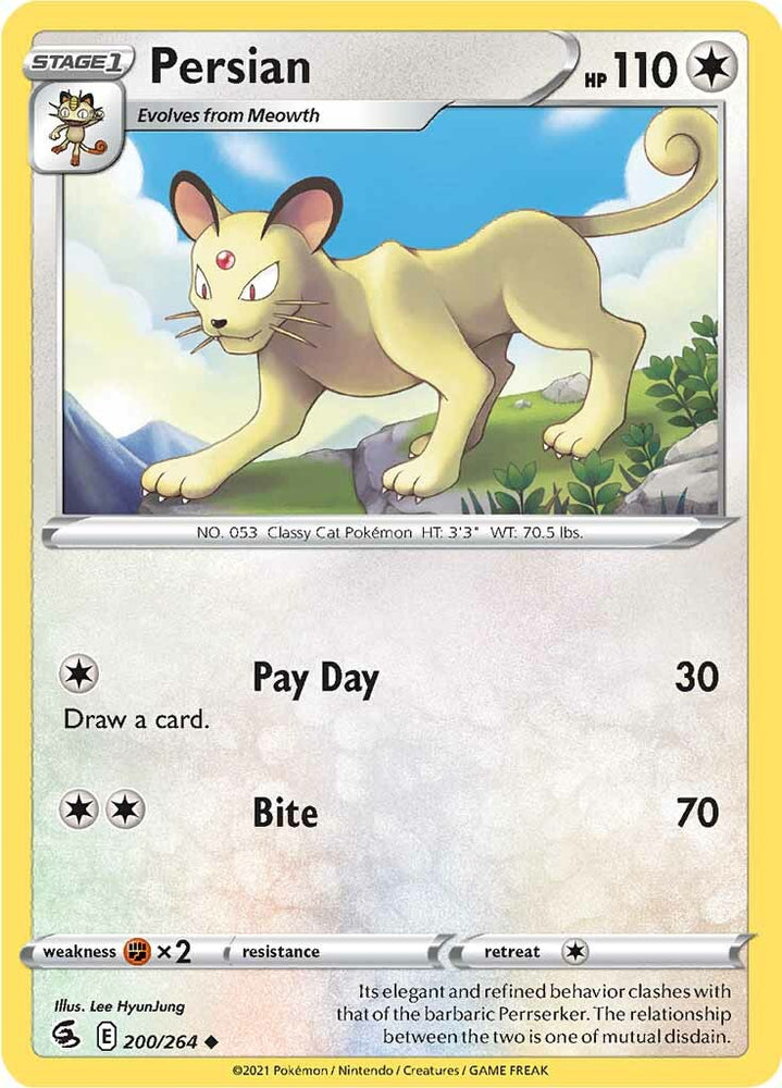 Persian (200/264) [Sword & Shield: Fusion Strike] Pokémon