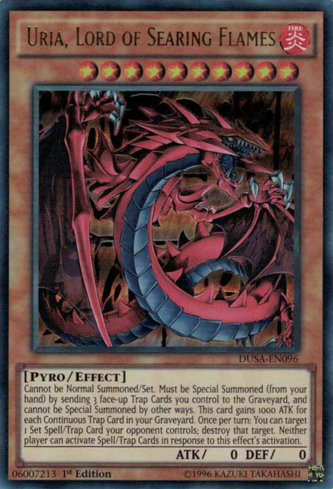Uria, Lord of Searing Flames [DUSA-EN096] Ultra Rare Yu-Gi-Oh!