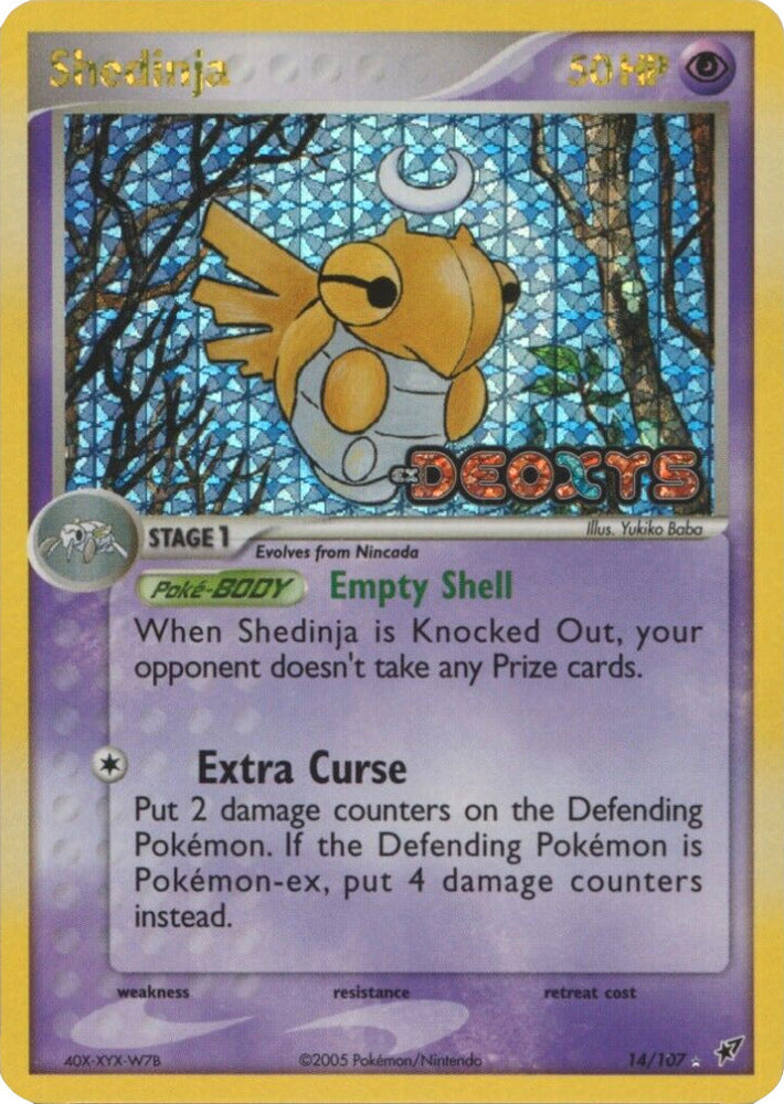 Shedinja (14/107) (Stamped) [EX: Deoxys] Pokémon