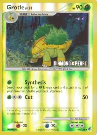 Grotle (49/130) [Burger King Promos: 2008 Collection] Pokémon