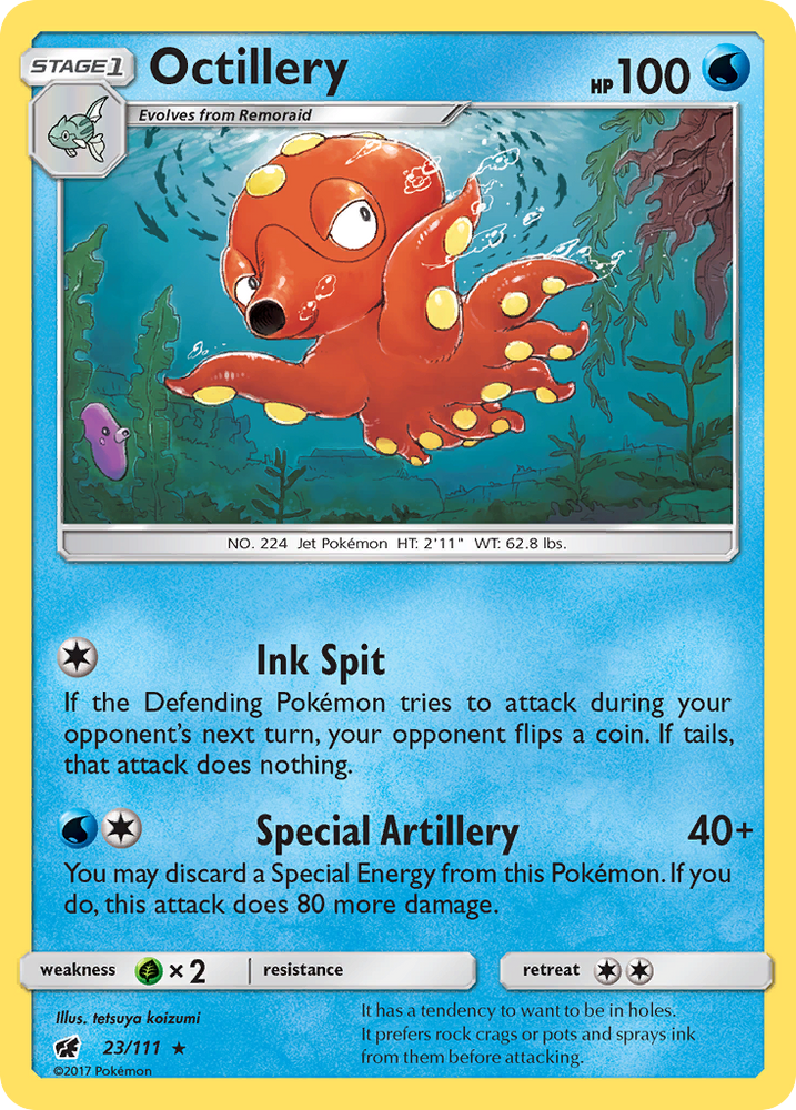 Octillery (23/111) [Sun & Moon: Crimson Invasion] Pokémon
