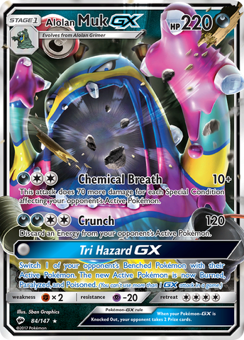 Alolan Muk GX (84/147) [Sun & Moon: Burning Shadows] Pokémon