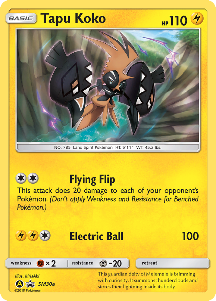 Tapu Koko (SM30a) [Sun & Moon: Black Star Promos] Pokémon