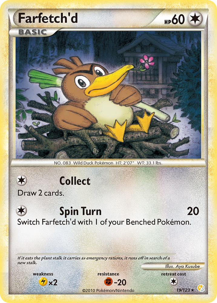 Farfetch'd (19/123) [HeartGold & SoulSilver: Base Set] Pokémon