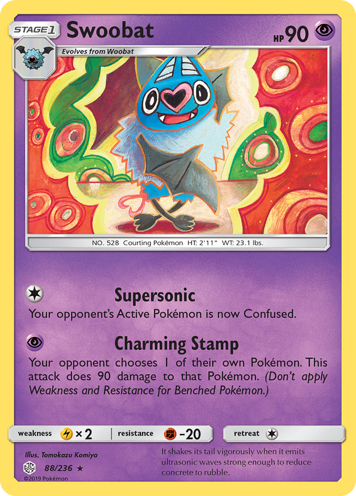 Swoobat (88/236) [Sun & Moon: Cosmic Eclipse] Pokémon