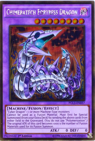 Chimeratech Fortress Dragon [PGL3-EN057] Gold Rare Yu-Gi-Oh!