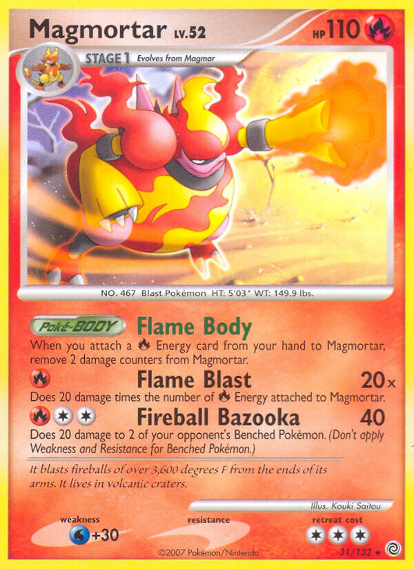 Magmortar (31/132) (Theme Deck Exclusive) [Diamond & Pearl: Secret Wonders] Pokémon