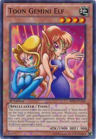 Toon Gemini Elf [BP01-EN128] Starfoil Rare Yu-Gi-Oh!
