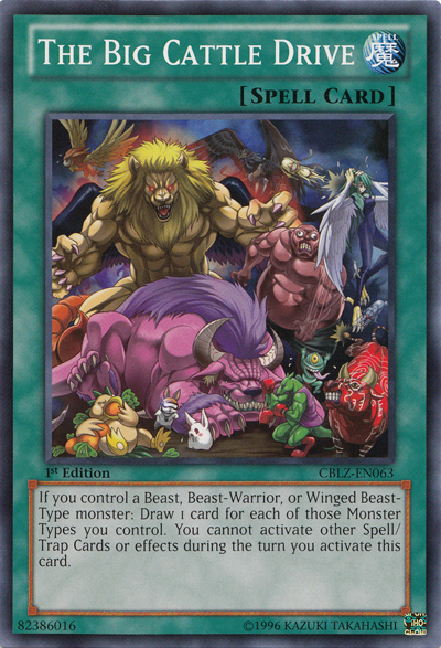 The Big Cattle Drive [CBLZ-EN063] Common Yu-Gi-Oh!