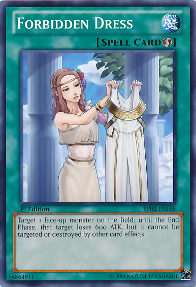 Forbidden Dress [BP02-EN168] Mosaic Rare Yu-Gi-Oh!