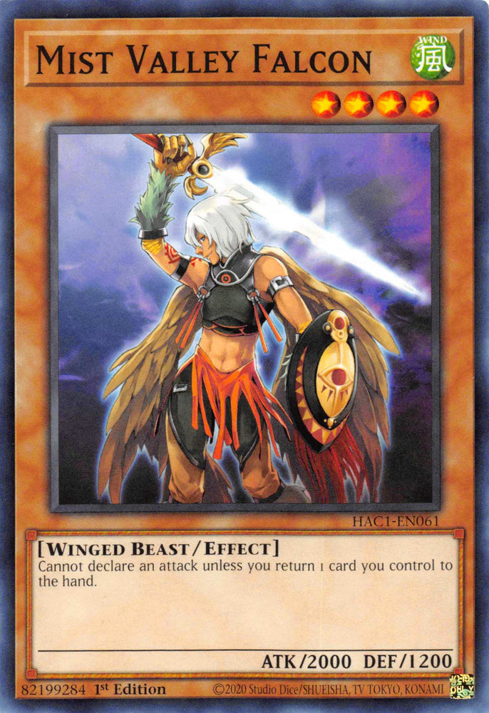 Mist Valley Falcon [HAC1-EN061] Common Yu-Gi-Oh!