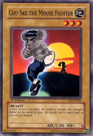 Chu-Ske The Mouse Fighter [FET-EN003] Common Yu-Gi-Oh!