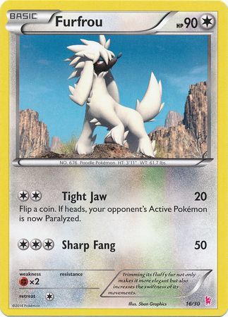 Furfrou (16/30) [XY: Trainer Kit - Sylveon] Pokémon