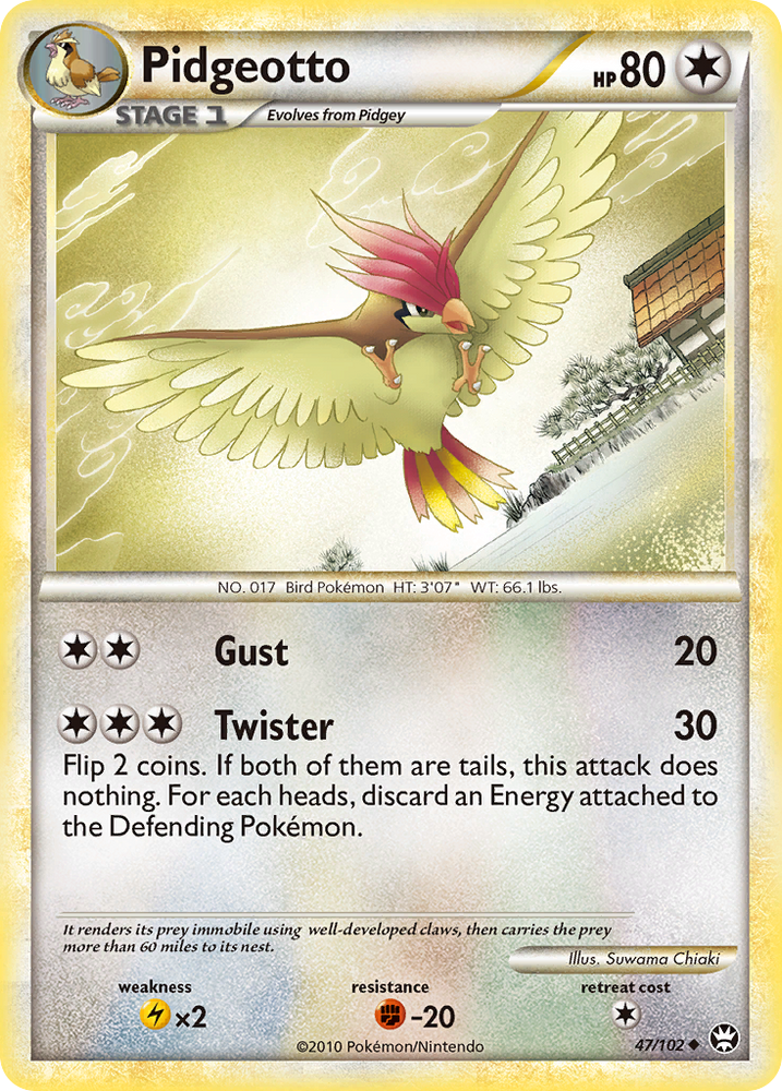 Pidgeotto (47/102) [HeartGold & SoulSilver: Triumphant] Pokémon