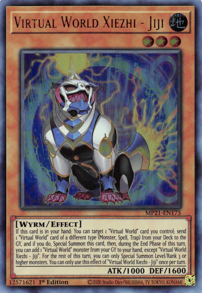 Virtual World Xiezhi - Jiji [MP21-EN175] Ultra Rare Yu-Gi-Oh!