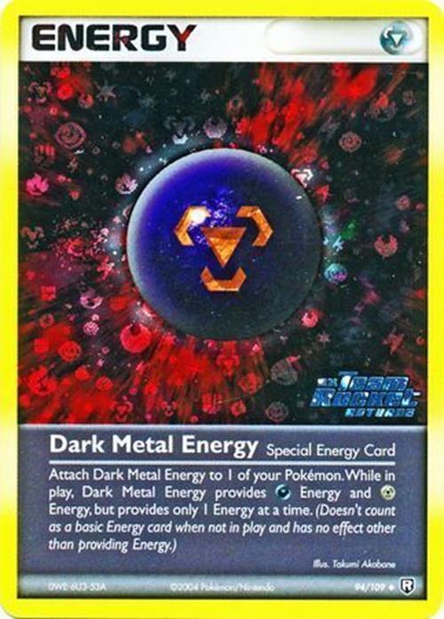 Dark Metal Energy (94/109) (Stamped) [EX: Team Rocket Returns] Pokémon
