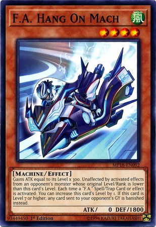 F.A. Hang On Mach [MP18-EN092] Common Yu-Gi-Oh!