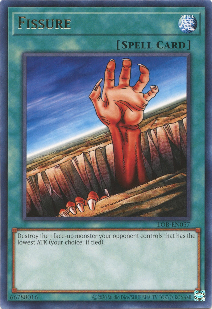 Fissure (25th Anniversary) [LOB-EN057] Rare Yu-Gi-Oh!
