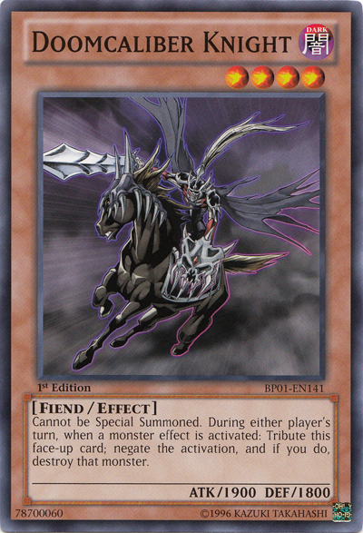 Doomcaliber Knight [BP01-EN141] Common Yu-Gi-Oh!