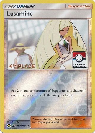 Lusamine (153a/156) (League Challenge Alt Art 4th Place) [Sun & Moon: Ultra Prism] Pokémon