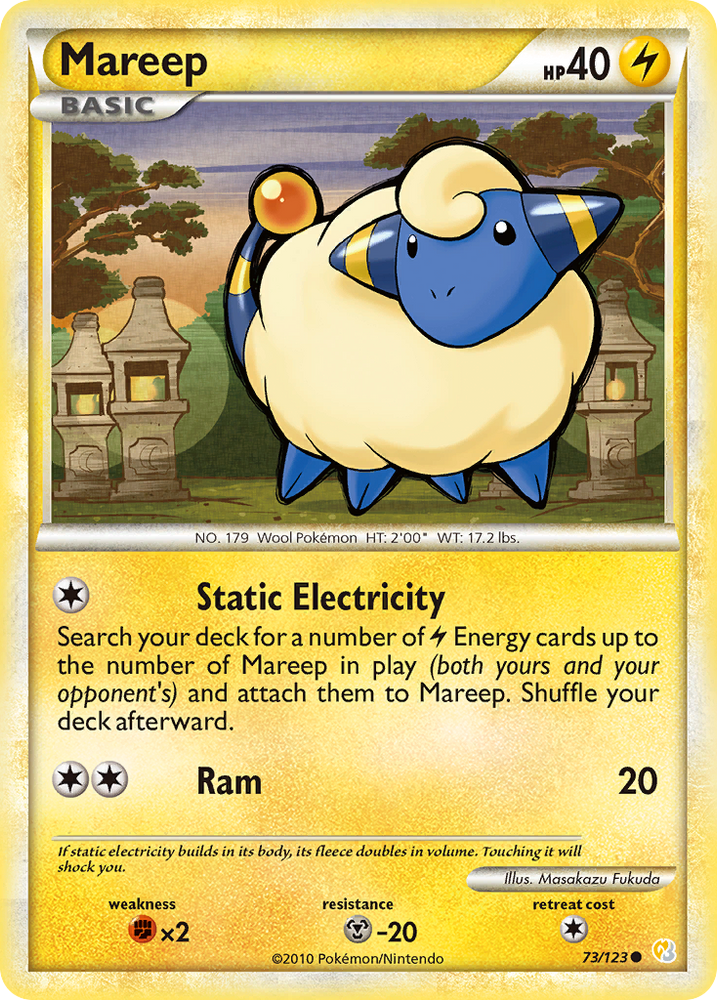 Mareep (73/123) [HeartGold & SoulSilver: Base Set] Pokémon