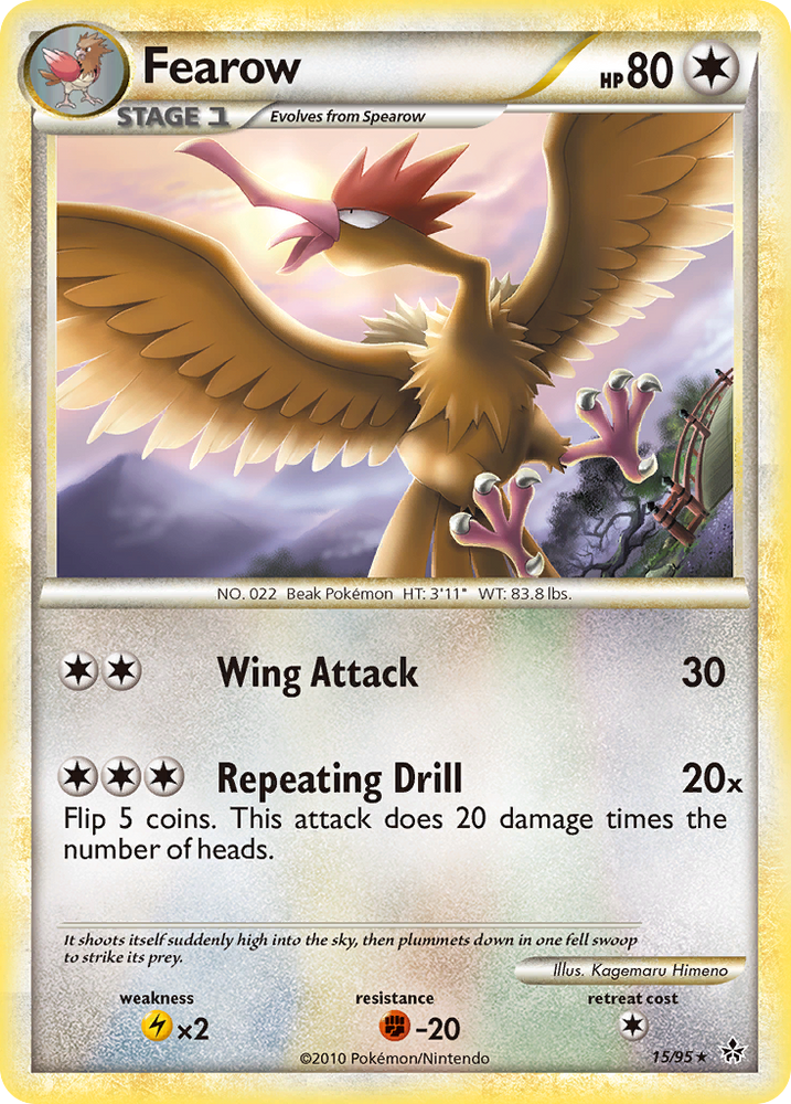 Fearow (15/95) [HeartGold & SoulSilver: Unleashed] Pokémon