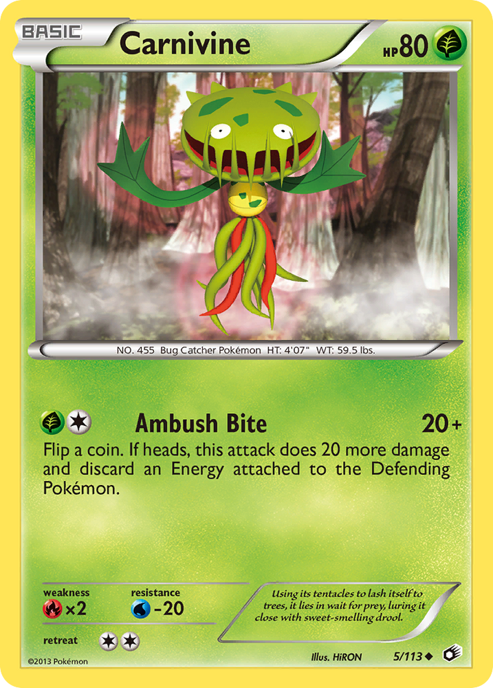 Carnivine (5/113) [Black & White: Legendary Treasures] Pokémon