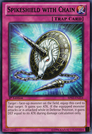 Spikeshield with Chain [BP02-EN214] Mosaic Rare Yu-Gi-Oh!