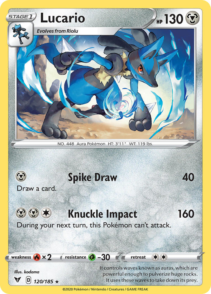 Lucario (120/185) [Sword & Shield: Vivid Voltage] Pokémon