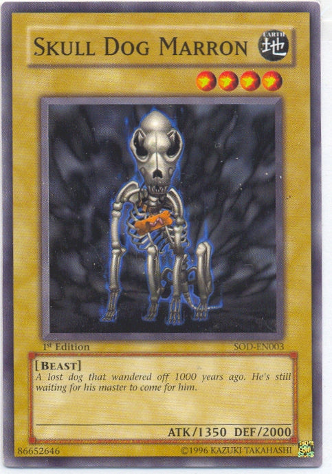 Skull Dog Marron [SOD-EN003] Common Yu-Gi-Oh!
