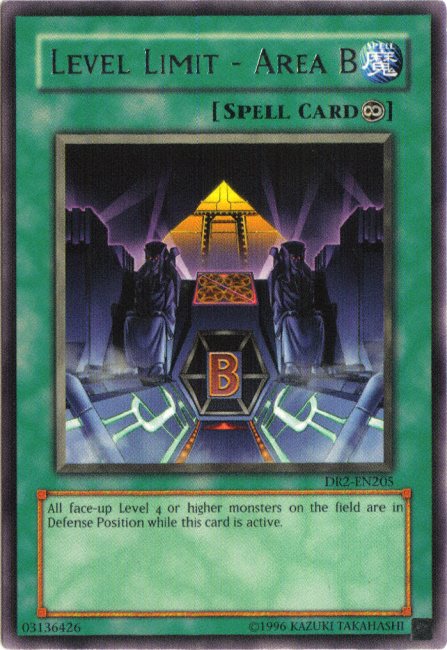 Level Limit - Area B [DR2-EN205] Rare Yu-Gi-Oh!