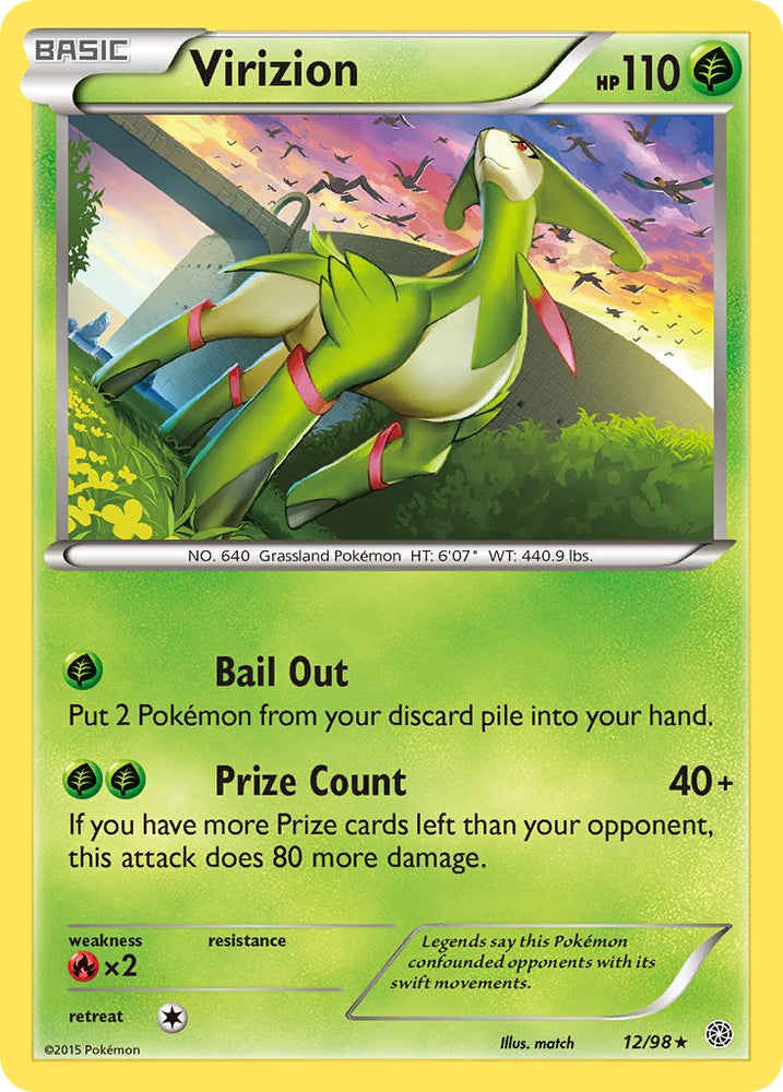 Virizion (12/98) (Theme Deck Exclusive) [XY: Ancient Origins] Pokémon