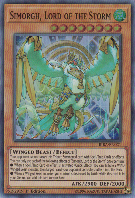 Simorgh, Lord of the Storm [RIRA-EN021] Super Rare Yu-Gi-Oh!