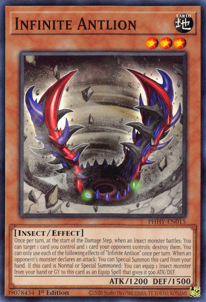 Infinite Antlion [PHHY-EN015] Common Yu-Gi-Oh!