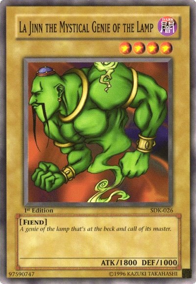 La Jinn the Mystical Genie of the Lamp [SDK-026] Common Yu-Gi-Oh!