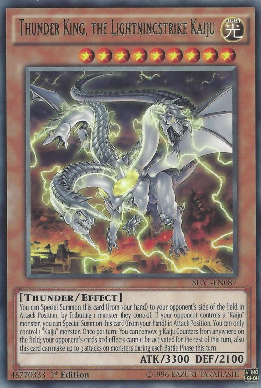 Thunder King, the Lightningstrike Kaiju [SHVI-EN087] Rare Yu-Gi-Oh!