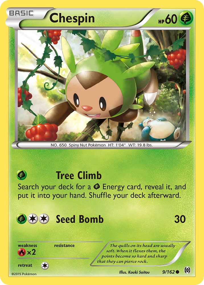 Chespin (9/162) [XY: BREAKthrough] Pokémon
